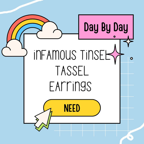 TINSEL TASSEL EARRINGS