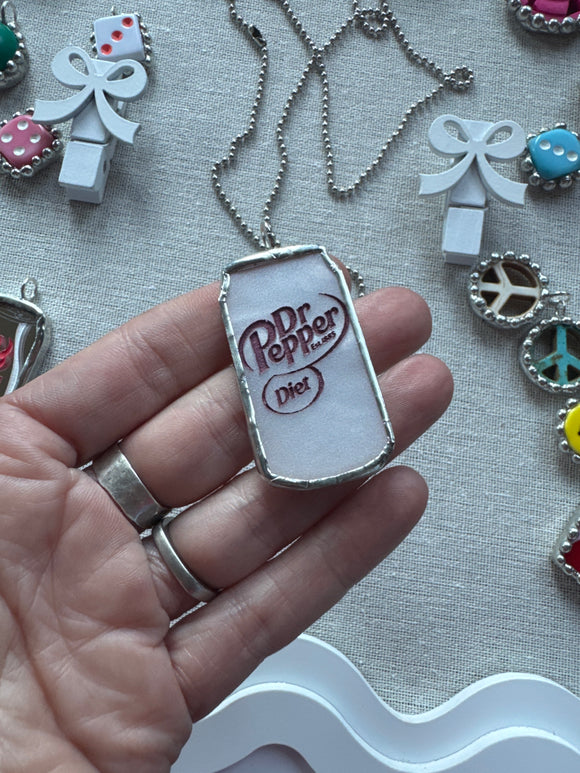 Diet Dr Pop soldered necklace