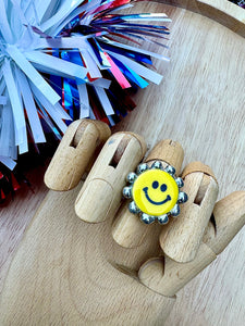 1 of 1 Ceramic Smiley Ring